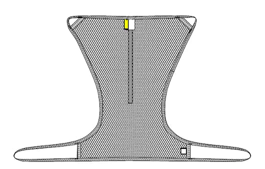 Standard Sling - Extra Head Support - Universal Patient Lift Sling for Lifts for Home Use - Transfer Safely with Patient Lifter - Compatible with Hoyer Lift - Easy-to-Use