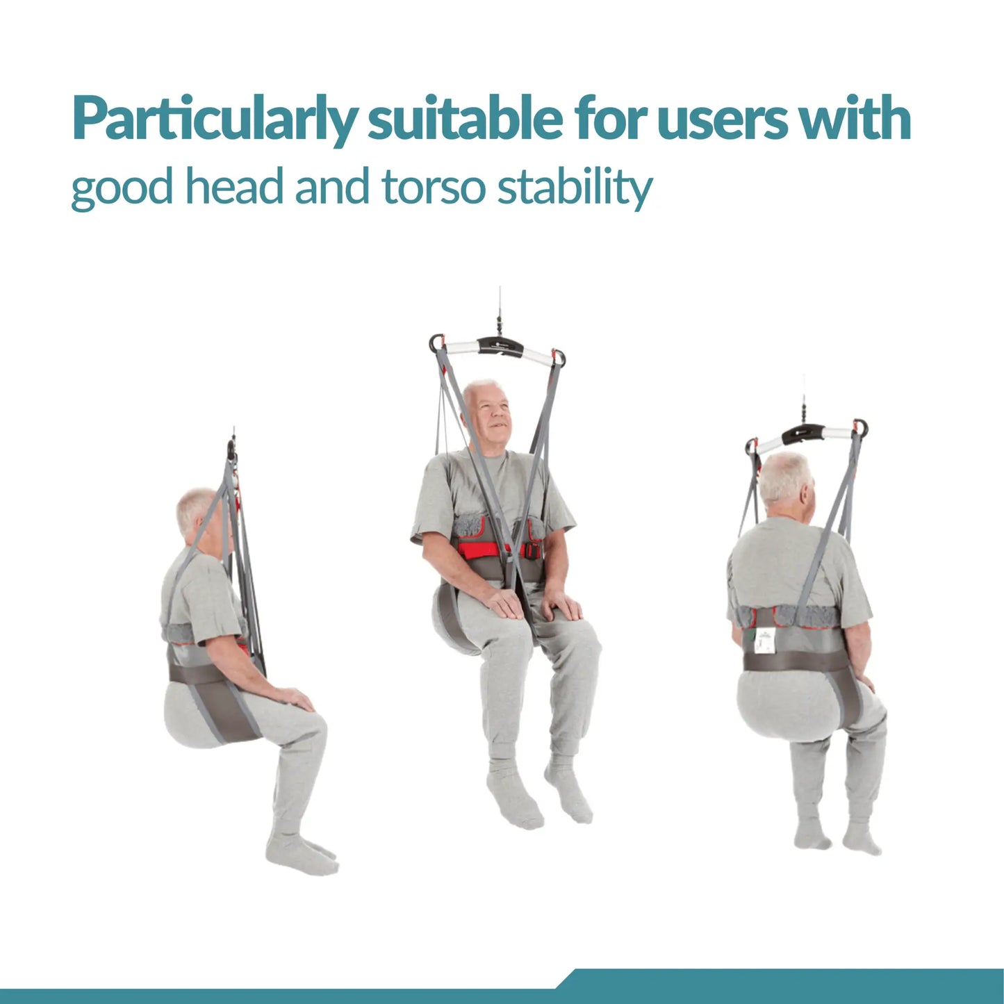 Toileting Sling - Hygiene Low Back - Universal Patient Lift Sling for Lifts for Home Use - Transfer Safely with Patient Lifter - Compatible with Hoyer Lift - Easy-to-Use