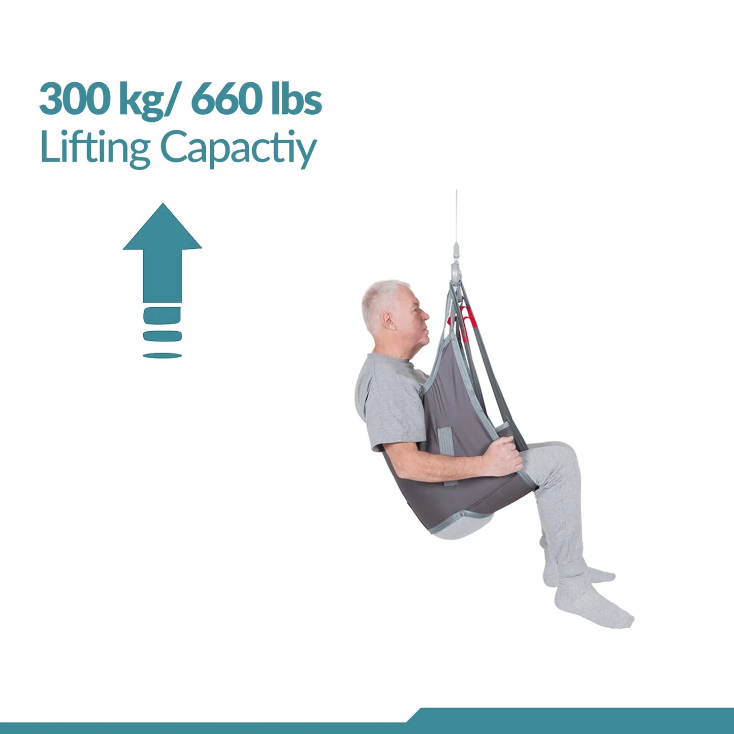 Low Back Sling - Universal Patient Lift Sling for Lifts for Home Use - Transfer Safely with Patient Lifter - Compatible with Hoyer Lift - Easy-to-Use