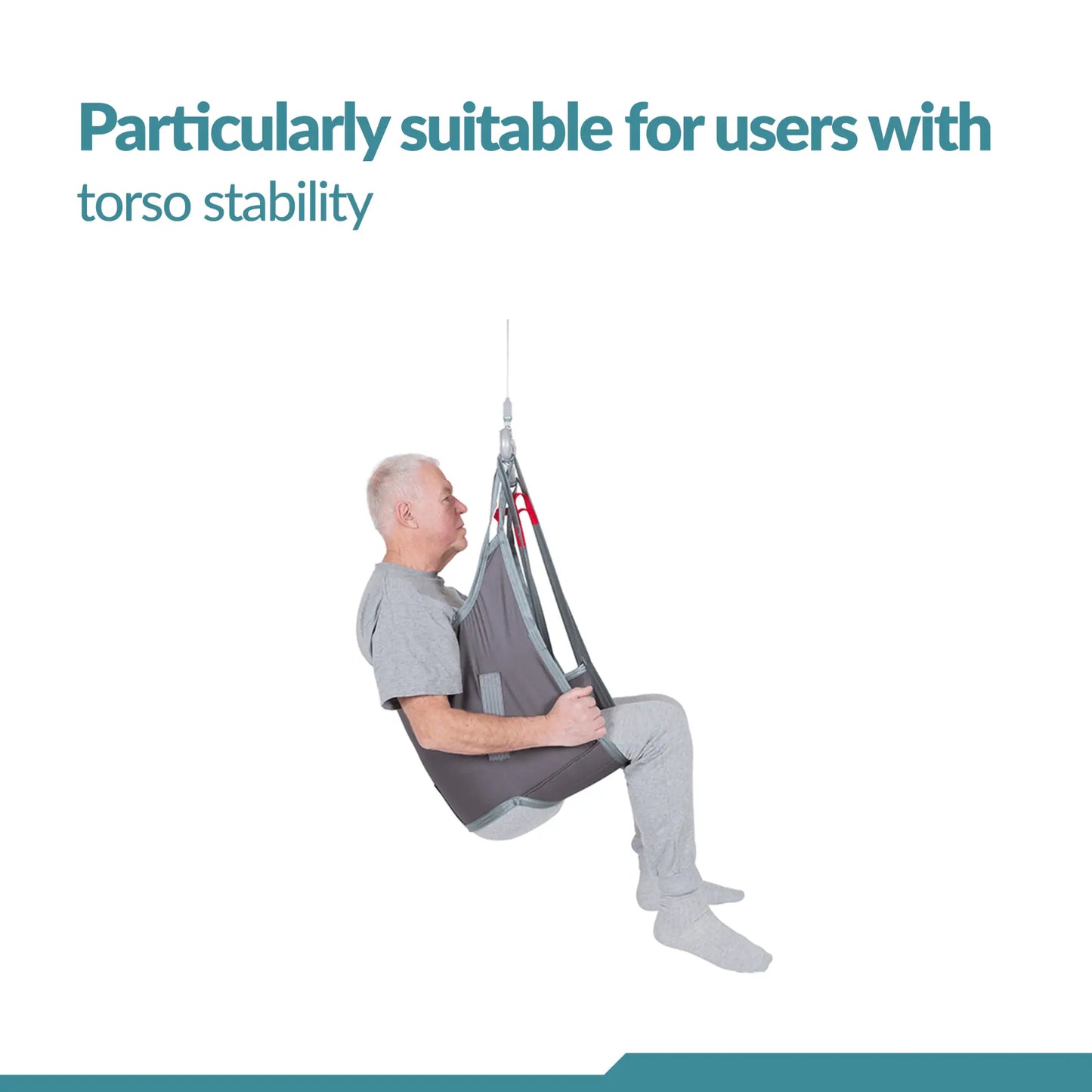 Low Back Sling - Universal Patient Lift Sling for Lifts for Home Use - Transfer Safely with Patient Lifter - Compatible with Hoyer Lift - Easy-to-Use