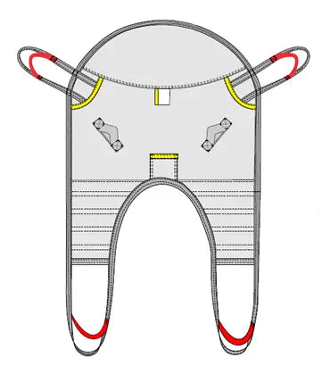 Upright Seated Sling - Universal Patient Lift Sling for Lifts for Home Use - Transfer Safely with Patient Lifter - Compatible with Hoyer Lift - Easy-to-Use
