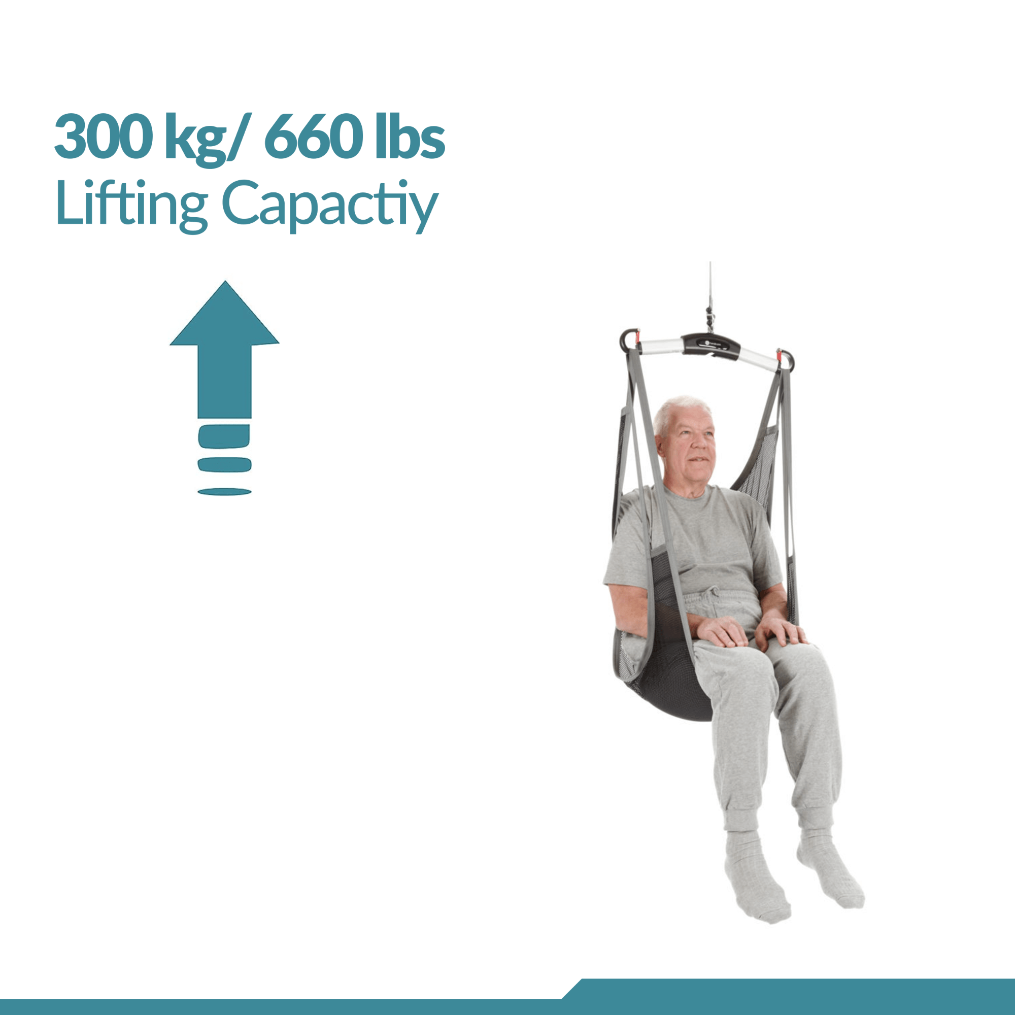 Standard Sling - Universal Patient Lift Sling for Lifts for Home Use - Transfer Safely with Patient Lifter - Compatible with Hoyer Lift - Easy-to-Use