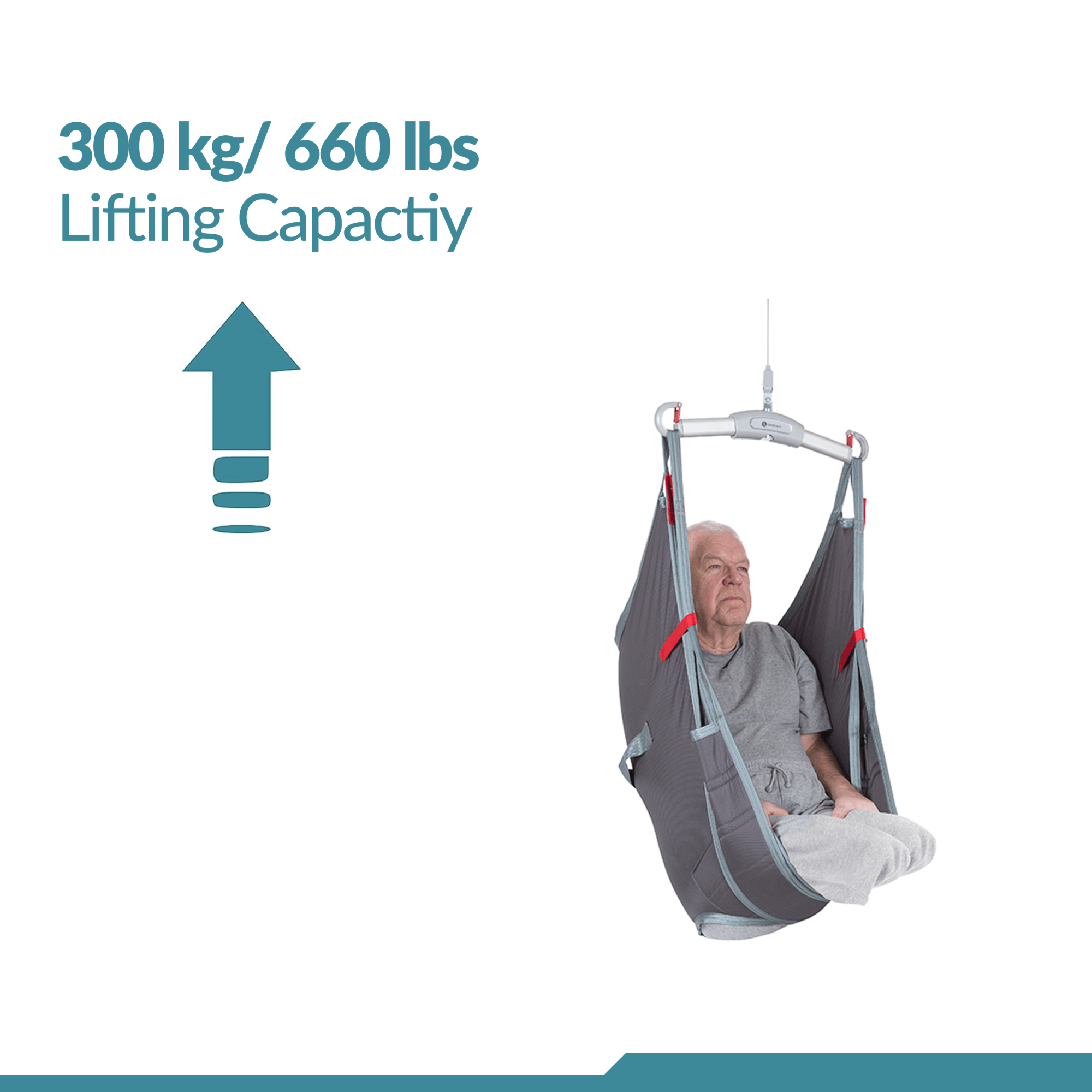 Amputee Sling - Universal Patient Lift Sling for Lifts for Home Use - Transfer Safely with Patient Lifter - Compatible with Hoyer Lift - Easy-to-Use