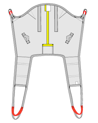 Extra Head Support Sling - Universal Patient Lift Sling for Lifts for Home Use - Transfer Safely with Patient Lifter - Compatible with Hoyer Lift - Easy-to-Use