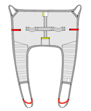 Amputee Sling - Universal Patient Lift Sling for Lifts for Home Use - Transfer Safely with Patient Lifter - Compatible with Hoyer Lift - Easy-to-Use